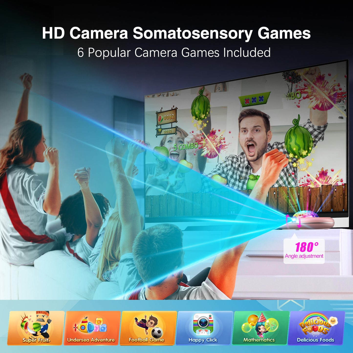 ๐
ท๐
ฐ๐
ฟ๐
ท๐
พ๐
ผ Dance Mat for Kids and Adults, Anti-Slip Wireless Musical Electronic Pad for TV & Projector, Anti-Fatigue Rug for Exercise & Games, Smart Camera & 2 Motion Controllers, Gift for Boys & Girls