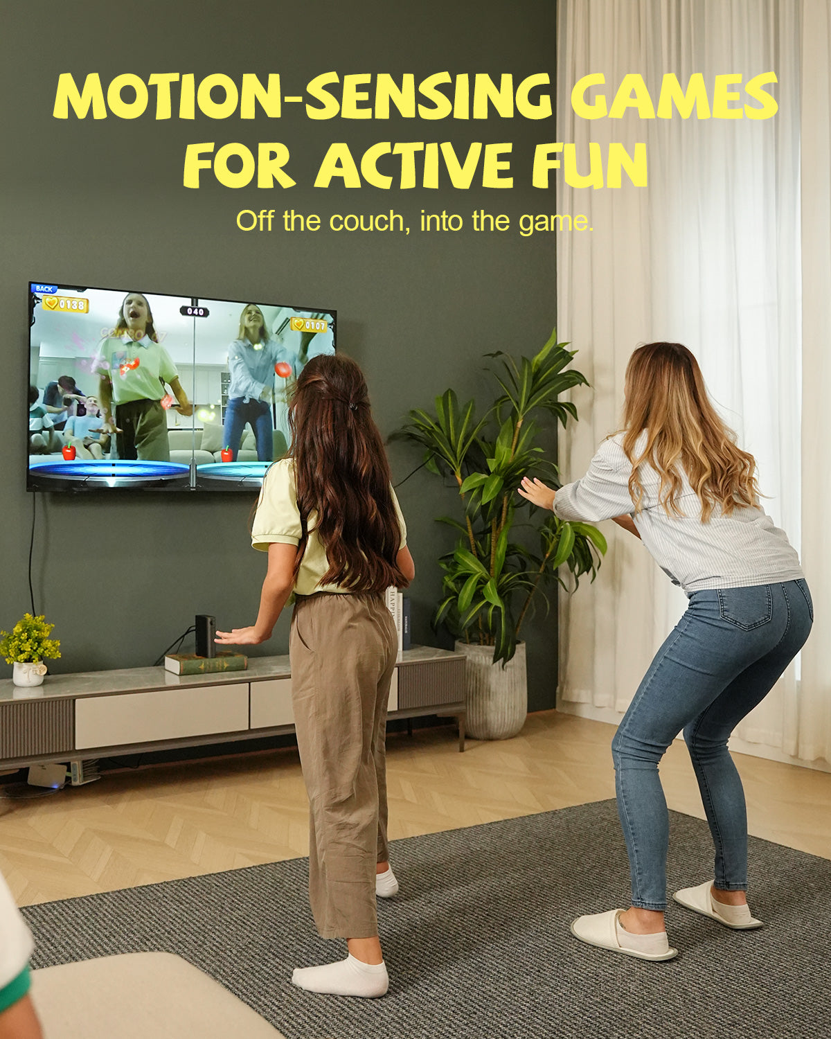 FWFX AR Motion Gaming Console for Kids & Families - Plug & Play Video Game
