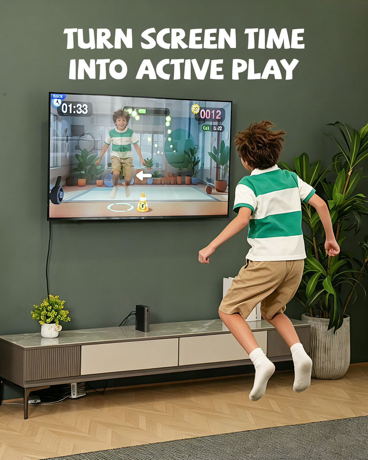 FWFX AR Motion Gaming Console for Kids & Families - Plug & Play Video Game
