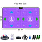 FWFX Wireless Dance Mat for Kids and Adults, Exercise Dance Pad Game for TV | Plug & Play, 2-Player, Multi-functional, Fun Family Fitness, Active Play Game, Expandable Music, No Wi-Fi, Thick PU Workout Mat
