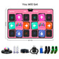 FWFX Electronic Dance Mats - Dance Mat Double Game for Kids and Adults, Wireless Musical Dancing Mat