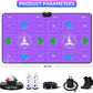 FWFX Dance Mat for Kids and Adults - Wireless Dancing Mat, Exercise & Fitness Dance Step Pad Game for TV, Musical Electronic Dance Mats with HD Camera, (Deep Purple)