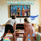 FWFX Kids AR Motion Gaming Console – Plug and Play Active Play System | AI Motion Tracking+ Gamepad, Preloaded Games. No Wi-Fi, Ideal for Indoor Active Play, Playdates, Birthday Gifts for Ages 4-12