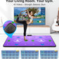FWFX Wireless Dance Mat for Kids and Adults, Exercise Dance Pad Game for TV | Plug & Play, 2-Player, Multi-functional, Fun Family Fitness, Active Play Game, Expandable Music, No Wi-Fi, Thick PU Workout Mat