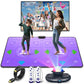 FWFX Wireless Dance Mat for Kids and Adults, Exercise Dance Pad Game for TV | Plug & Play, 2-Player, Multi-functional, Fun Family Fitness, Active Play Game, Expandable Music, No Wi-Fi, Thick PU Workout Mat