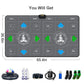 FWFX Dance Mat  for Kids & Adults, Interactive TV Fitness System for Family | Plug & Play Offline, 2-Player Dance & Sports Games, Preloaded, Expandable Music, Wireless Dance Pad for Home Workout & Gift