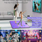 FWFX Wireless Dance Mat for Kids and Adults, Exercise Dance Pad Game for TV | Plug & Play, 2-Player, Multi-functional, Fun Family Fitness, Active Play Game, Expandable Music, No Wi-Fi, Thick PU Workout Mat