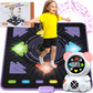 Haphom Dance Mat for Kids, Rechargeable Dance Mats for Girls and Boys, Light-up Dancing pad Game with Wireless Bluetooth, Christmas Birthday Gifts Ideas for 3-12 Year Old Kids