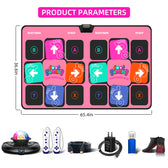 FWFX Electronic Dance Mats - Dance Mat Double Game for Kids and Adults