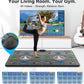 FWFX Dance Mat  for Kids & Adults, Interactive TV Fitness System for Family | Plug & Play Offline, 2-Player Dance & Sports Games, Preloaded, Expandable Music, Wireless Dance Pad for Home Workout & Gift