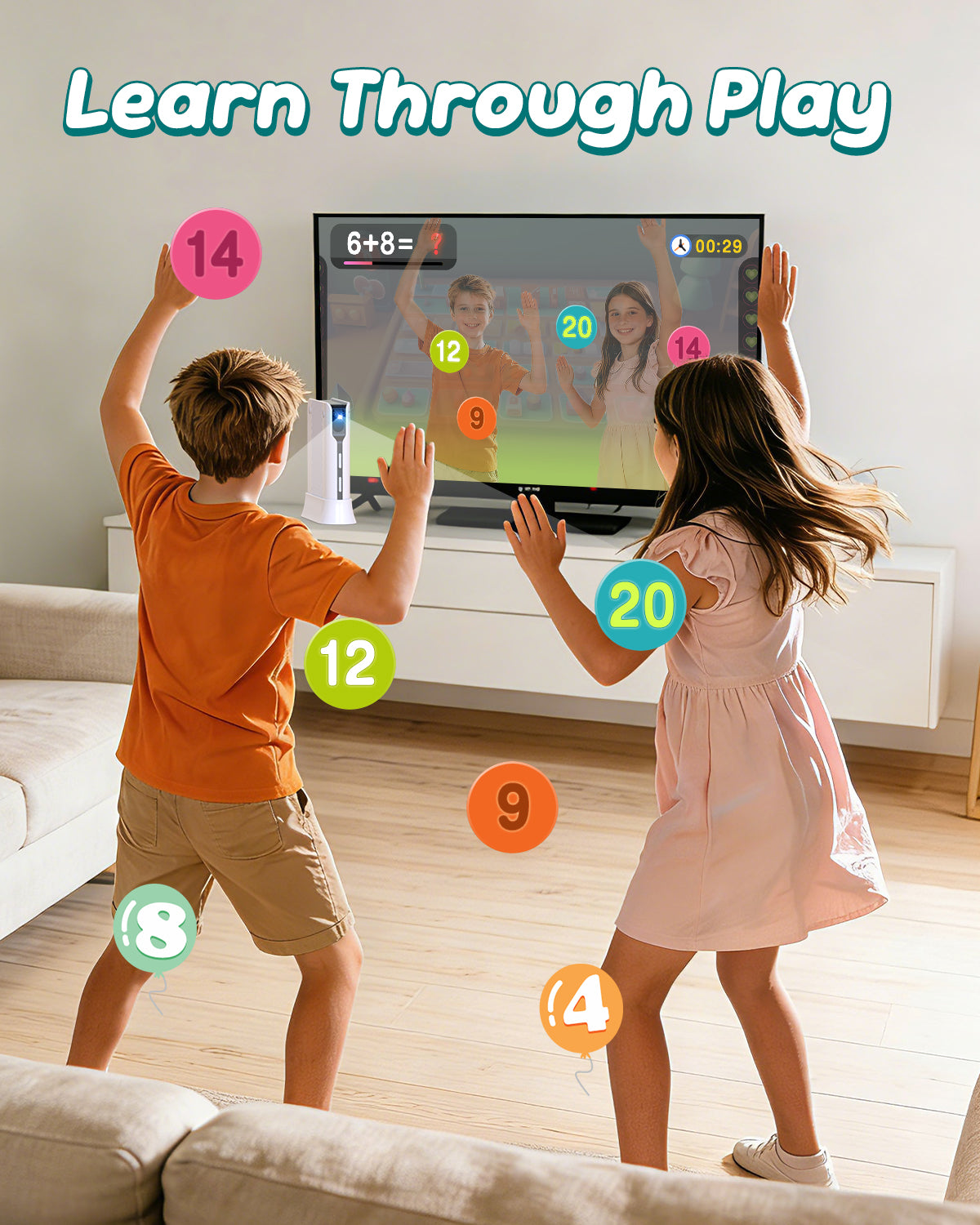 FWFX Kids Video Game Console - AR Motion & Active Play System for TV