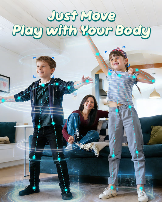 FWFX Kids Video Game Console - AR Motion & Active Play System for TV