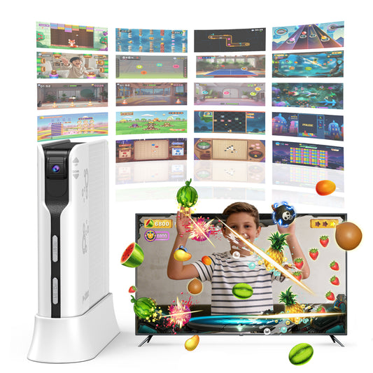 FWFX Kids Video Game Consoles for TV - Plug and Play Motion Sensor Games with Active Play System for Indoor Physical Activity, Interactive Fun for Boys Girls, Family Game Night & Birthday Gifts